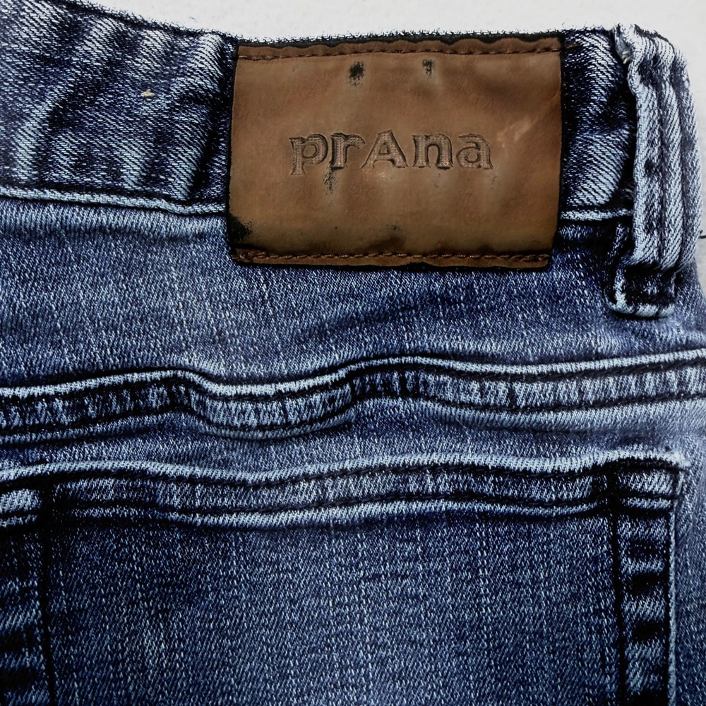 Gorpcore Prana Jeans Womens 30 Blue Denim Straight Leg Casual Cotton Blend - Picture 4 of 9